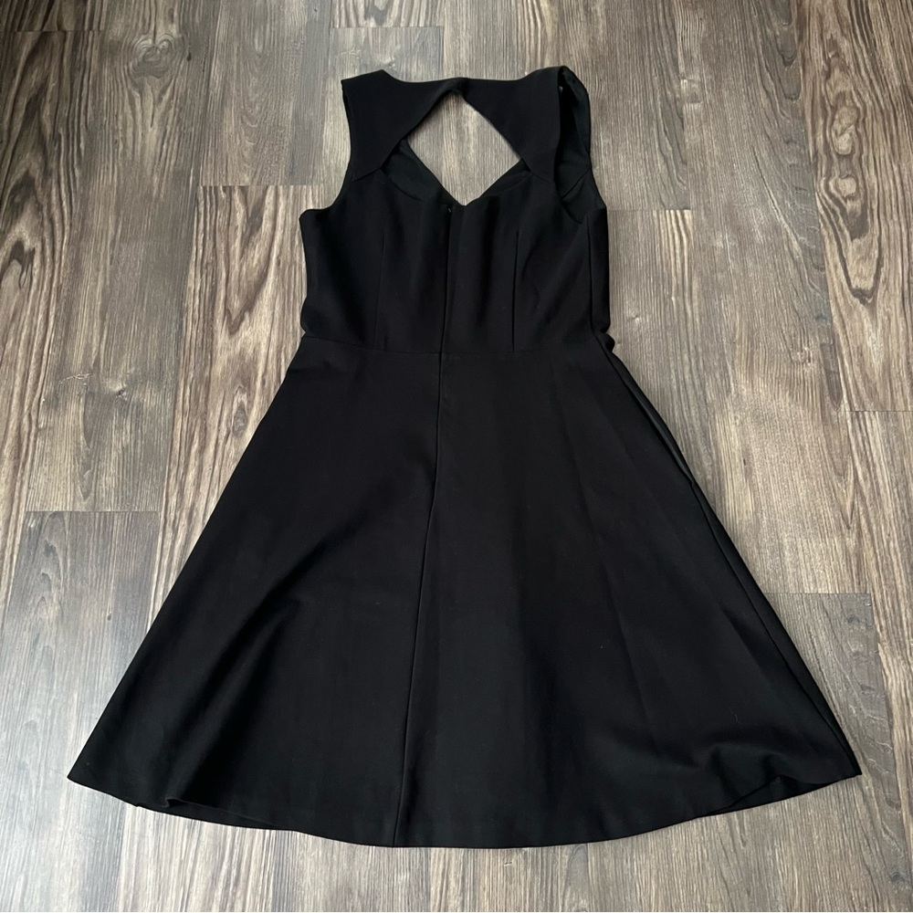 Ann Taylor LOFT Black A-Line Skater Dress with Pockets - Picture 3 of 12